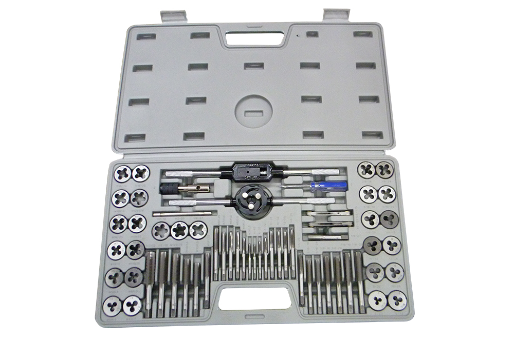 11.Packaging of 60 pieces tap die set blow molding box